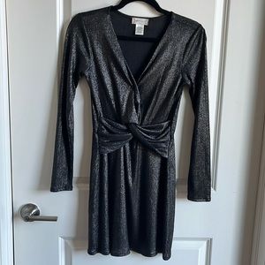 Black and silver dress